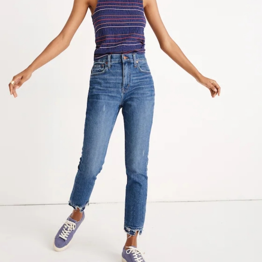 Madewell High-Rise Slim Crop Jeans - Charcoal 24